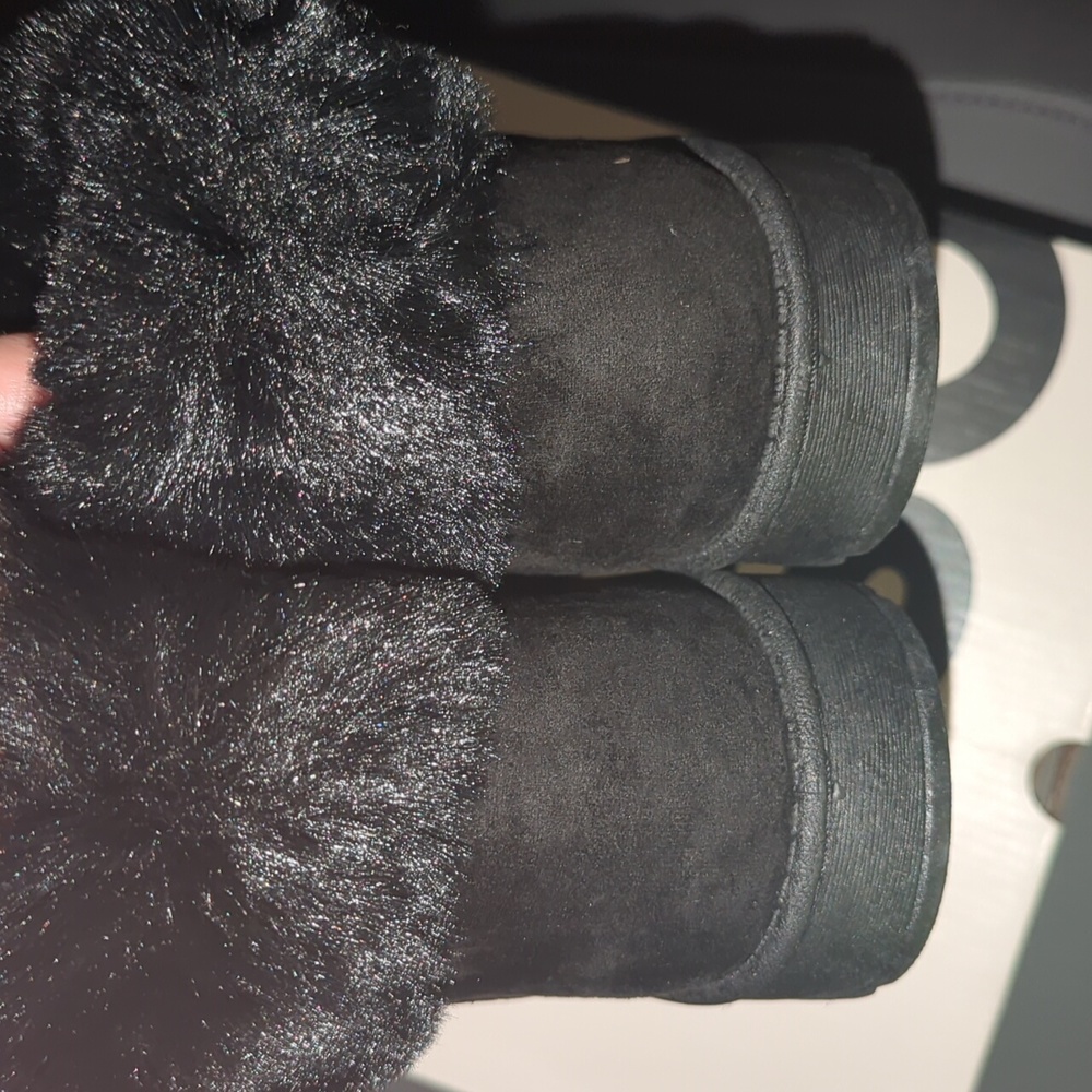 SO Faux Fur Ankle Boots 7 - Picture 7 of 10